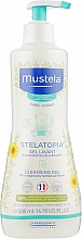 Очищувальний гель для сухої і атопічної шкіри - Mustela Stelatopia Cleansing Gel With Sunflower — фото N3