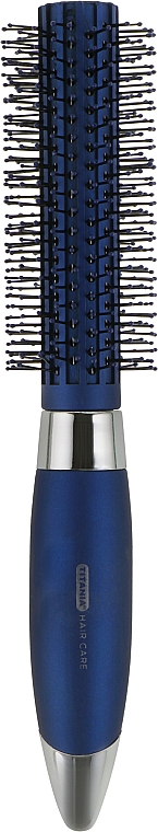 Масажна щітка для волосся, синя - Titania Salon Professional — фото N2