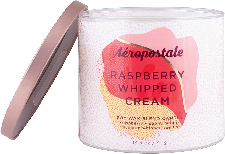 Ароматическая свеча - Aeropostale Raspberry Whipped Cream Fine Fragrance Candle — фото N2
