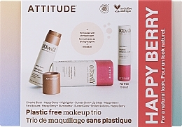 Парфумерія, косметика Набір - Attitude Oceanly Happy Berry Set (highl/8.5g + lip/stick/3.4g + blush/8.5g)