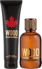Dsquared2 Wood Pour Homme - Набор (edt/100ml + sh/gel/150ml) — фото N2