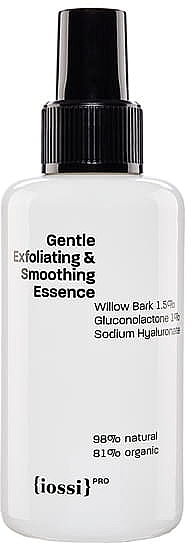 М'яко відлущувальна та інтенсивно розгладжувальна есенція для обличчя з глюконолактоном та екстрактом верби - Iossi Gentle Exfoliating & Smoothing Essence — фото N2