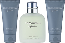 Dolce & Gabbana Light Blue Pour Homme - Набор (edt/125ml + sh/gel/50ml + ash/balm/50ml) — фото N3