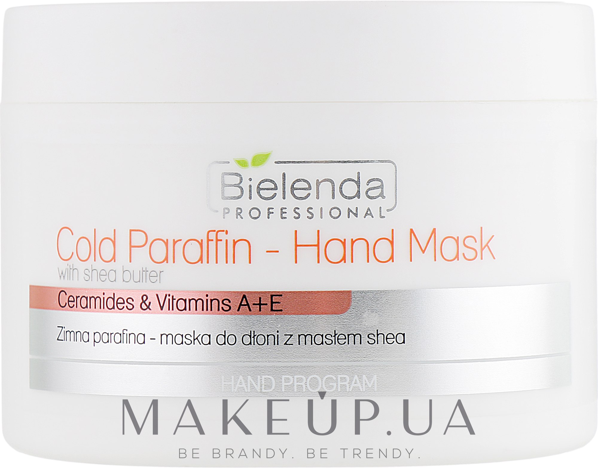Холодная парафиновая маска для рук с экстрактом масла Ши - Bielenda Professional Cold Paraffin Hand Mask With Shea Butter — фото 150g