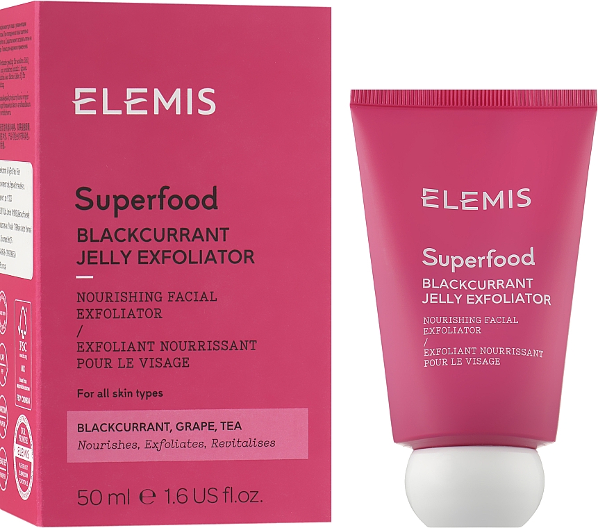 Відлущувальний засіб для обличчя - Elemis Superfood Blackcurrant Jelly Exfoliator — фото N2