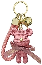 Парфумерія, косметика Брелок для ключів із дзвіночком, BRL104, рожевий - Ecarla