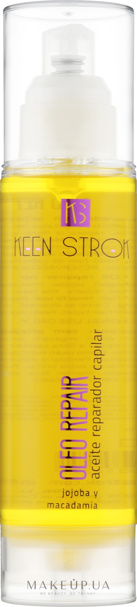 Олія з арганою для відновлення волосся - Keen Strok Oleo Repair — фото 100ml