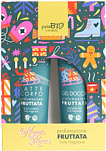 Парфумерія, косметика Набір - PuroBio Cosmetics Magic Xmas Fruttata Kit (sh/gel/150ml + b/lot/150ml)