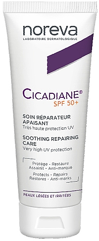 Крем відновлювальний заспокійливий SPF 50+ - Noreva Laboratoires Cicadiane Soothing Repair Care SPF 50+ — фото N1