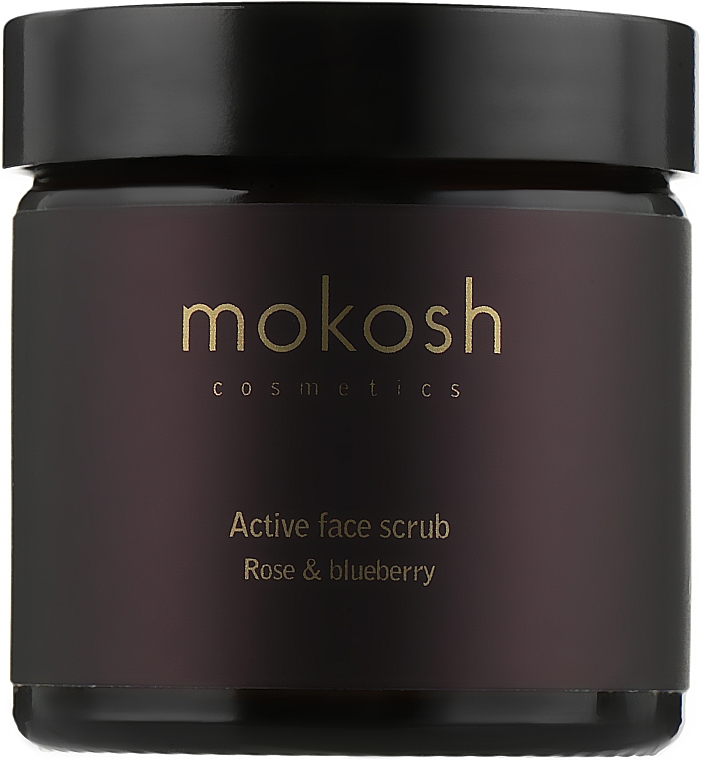 Активный пилинг для лица "Роза с ягодой" - Mokosh Cosmetics Icon Active Rose & Blueberry Face Scrub — фото N2