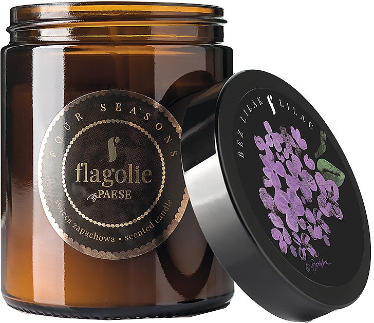 Ароматична свічка "Бузок" у банці - Flagoli Lilac Scented Candle — фото N1