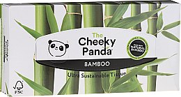 Парфумерія, косметика Сухі бамбукові серветки для обличчя, 80 шт - Cheeky Panda Bamboo Facial Tissue Cube