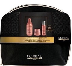 Духи, Парфюмерия, косметика Набор - L'Oreal Professionnel Inforcer Strengthening (shm/300ml + mask/250ml + spray/60ml + bag)	