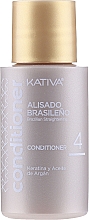 Набор для кератинового выпрямления волос - Kativa Alisado Brasileno Con Glyoxylic & Keratina Vegetal Kit (shm/15ml + mask/150ml + shm/30ml + cond/30ml) — фото N5