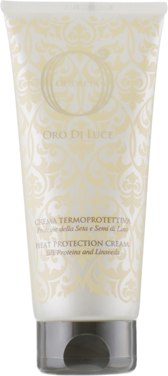 Крем термозащитный с протеинами шелка и семенем льна - Barex Italiana Olioseta Oro Di Luce Heat Protection Cream