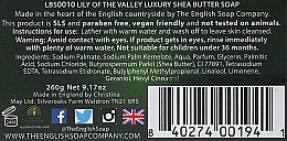 Мыло "Ландыши" - The English Soap Company Lily Of The Valley Luxury Shea Butter Soap — фото N3