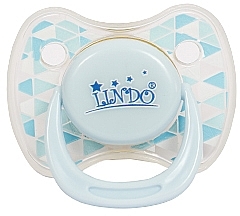 Парфумерія, косметика Пустушка латексна кругла, з ковпачком для сну, від 0 до 6 міс, блакитна - Lindo