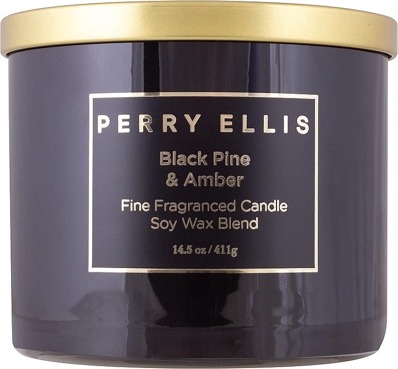Ароматична свічка - Perry Ellis Black Pine & Amber Fine Fragrance Candle — фото N1