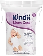 Ватні палички для дітей, 50 шт. - Kindii Linen Care — фото N1