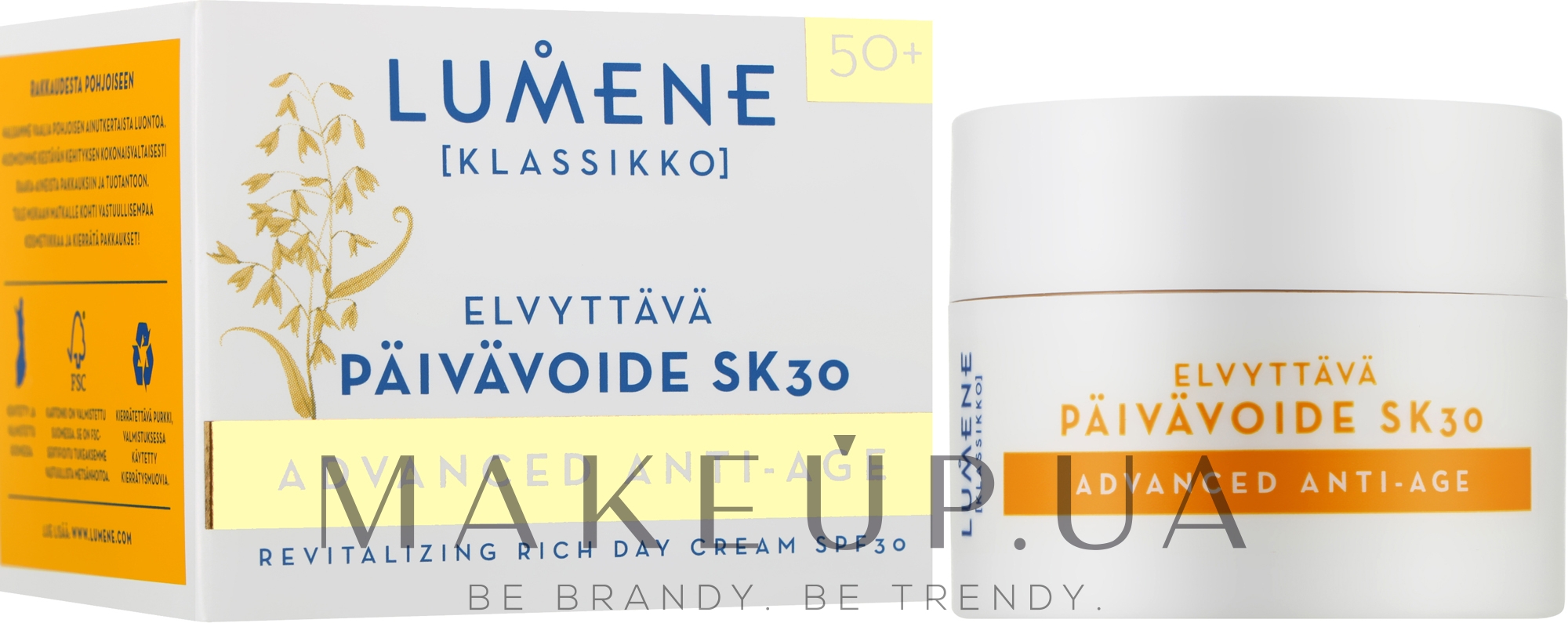 Антивіковий денний денний крем для обличчя - Lumene Advanced Anti-Age Revitalizing Rich Day Cream SPF30 — фото 50ml
