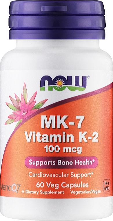Капсули "Вітамін К-2" - Now Foods MK-7 Vitamin K-2 100 mcg — фото N1