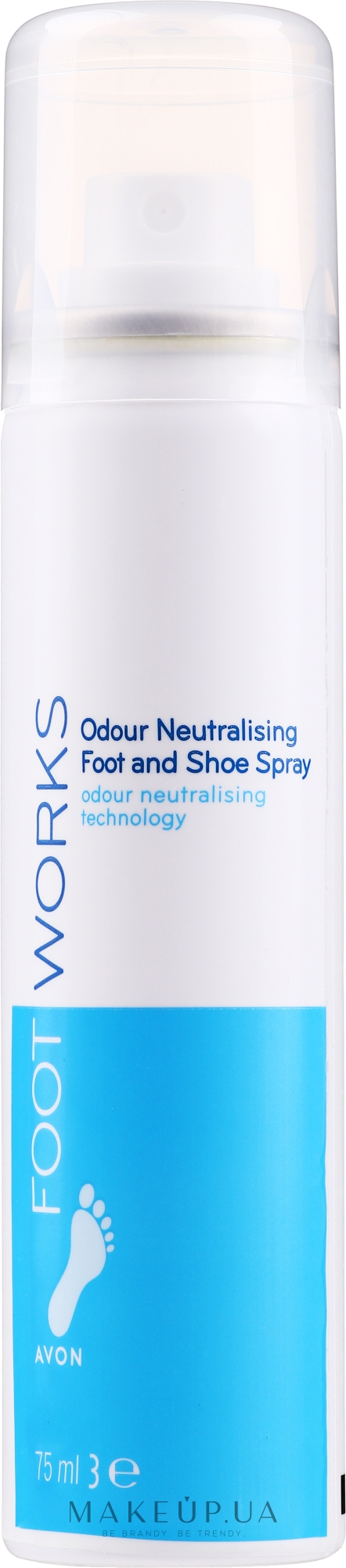 Дезодорант-спрей для ног - Avon Foot Works Odour Neutralising Foot Spray — фото 75ml