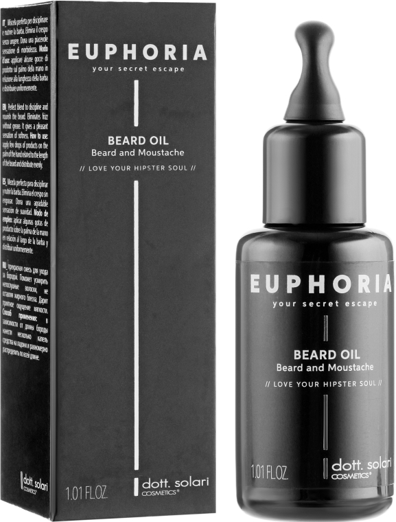 Масло для бороды - Dott. Solari Euphoria Beard Oil — фото N1