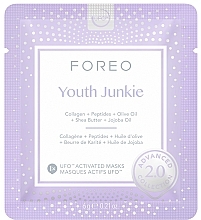 Колагенова маска для молодості шкіри обличчя - Foreo UFO Youth Junkie 2.0 Advanced Collection Activated Mask — фото N1