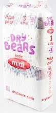 Парфумерія, косметика Підгузки Basic, 3 Midi (4-9 кг), 48 шт. - Dry Bears