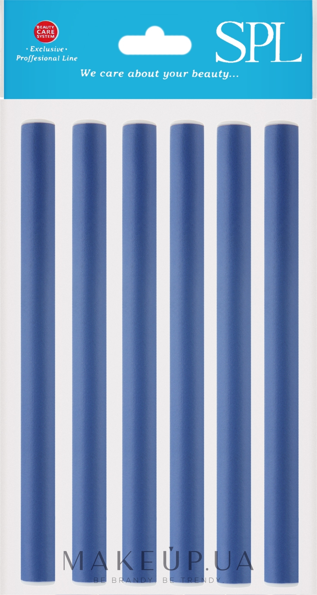 Гибкие бигуди 11848-1, 180/15 мм, синие, 6 шт. - SPL — фото 6шт