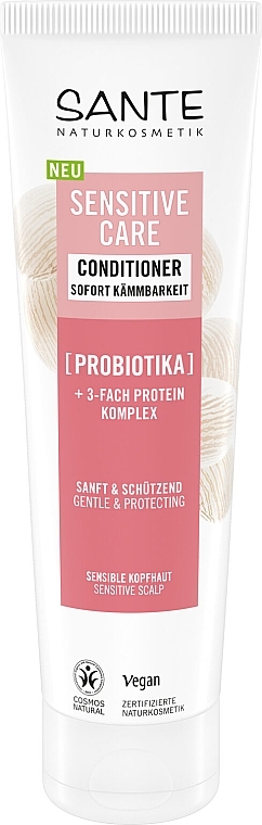 БИО-Кондиционер для защиты чувствительной кожи головы с пробиотиками - Sante Sensitive Care Conditioner — фото N1
