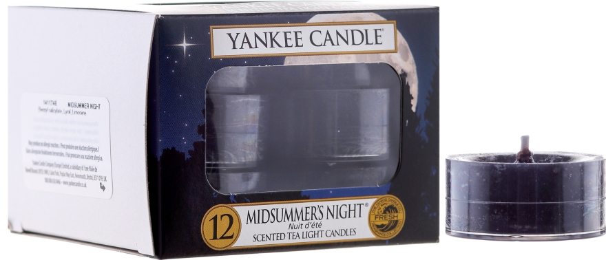 Чайні свічки - Yankee Candle Scented Tea Light Candles Midsummer's Night — фото N1