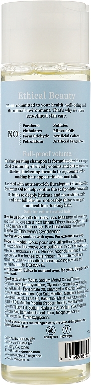 Шампунь для густоты и утолщения волос - Derma E Thickening Herbal Blend Shampoo — фото N2