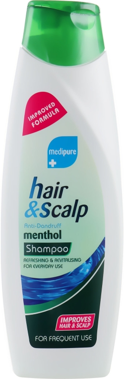 Шампунь против перхоти "Ментол" - Xpel Marketing Ltd Medipure Hair & Scalp Menthol Anti-Dand Shampoo