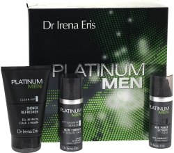 Духи, Парфюмерия, косметика РАСПРОДАЖА Набор - Dr Irena Eris Platinum Men (cr/50ml + balm/50ml + wash/125ml)*