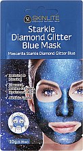 Парфумерія, косметика Відлущувальна маска з блискучими вкрапленнями - Skinlite Starkle Diamond Glitter Blue Mask