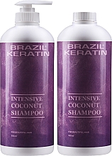 Набор - Brazil Keratin Intensive Coconut Shampoo Set (h/shampoo/550mlx2) — фото N2
