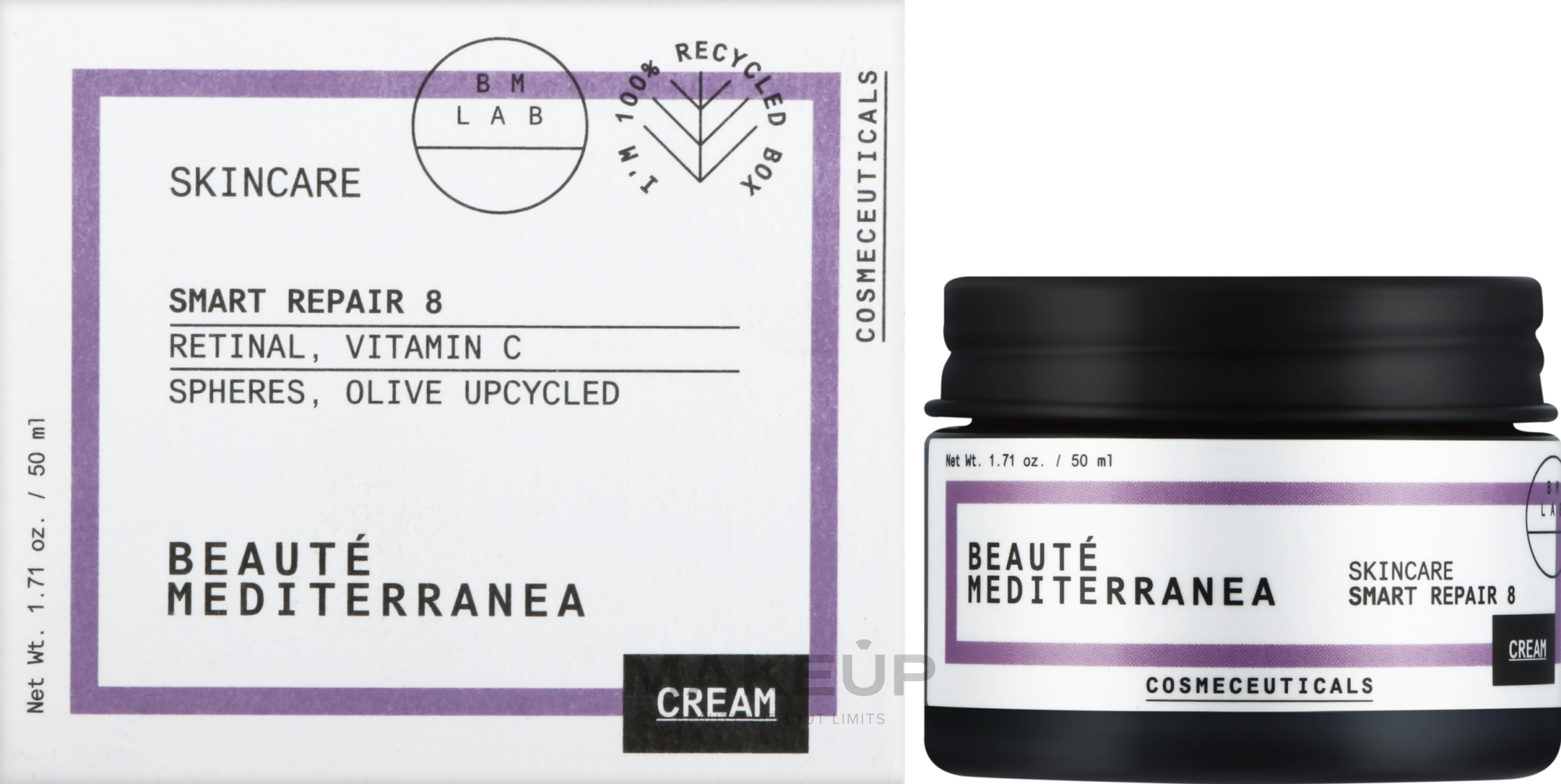 Крем с натуральным ретиналем и инкапсулированным витамином С - Beaute Mediterranea Smart Repair 8 — фото 50ml