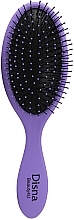 Расческа для волос овальная с нейлоновой щетиной и шпильками, 17.5 см, фиолетовая - Disna Pharma — фото N1