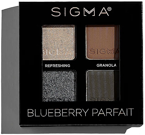 Палетка теней - Sigma Beauty Blueberry Parfait Eyeshadow Quad — фото N3