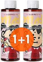 Парфумерія, косметика Набір - Korres Wash Me Berries Kids (sh/gel/2x250ml)