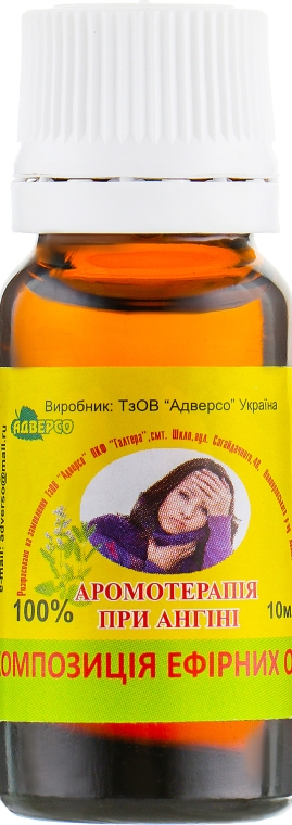 Композиція ефірних олій "Ароматерапія при ангіні" - Адверсо — фото N2