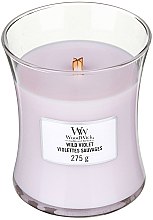 Ароматическая свеча в стакане - WoodWick Hourglass Candle Wild Violet — фото N2