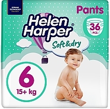 Підгузки-трусики для дітей Baby pants XL 6 (15 + кг), 36 шт. - Helen Harper — фото N1