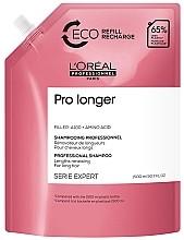 Шампунь для відновлення щільності поверхні волосся за довжиною - L'Oreal Professionnel Serie Expert Pro Longer Lengths Renewing Shampoo Eco Refill (змінний блок) — фото N1