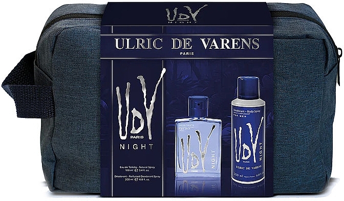 Ulric de Varens UDV Night - Набір (edt/100ml + deo/200ml + bag) — фото N1