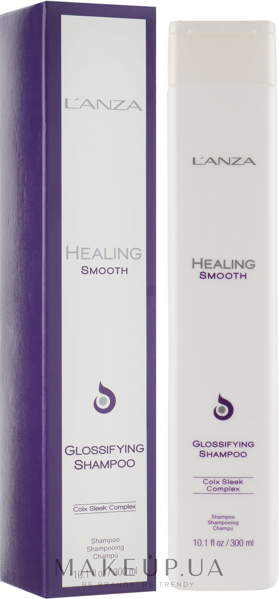 Разглаживающий шампунь для блеска волос - L'anza Healing Smooth Glossifying Shampoo — фото 300ml