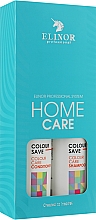 Парфумерія, косметика Набір для фарбованого волосся - Elinor Home Care Colour Care (sham/300ml + cond/300ml)