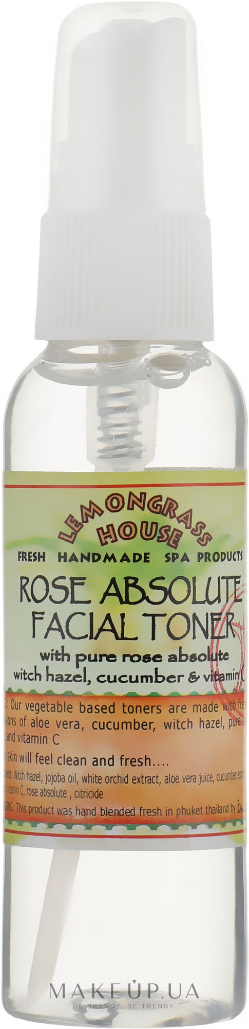 Освіжальний тонік для обличчя "Троянда" - Lemongrass House Rose Absolute Facial Toner — фото 60ml