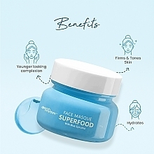 Маска для лица с голубой спирулиной и скваланом - Earth Rhythm Superfood Face Masque With Blue Spirulina & Squalane — фото N3